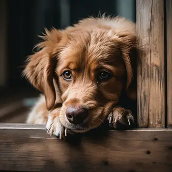Depression in dogs from lack of stimulation